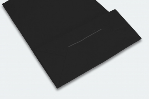 Papieren draagtasje 220 x 300 mm  zwart